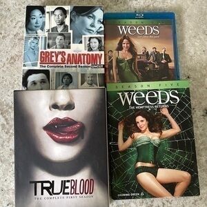 Complete season for weeds, true blood and grey’s anatomy